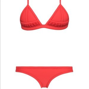 Triangl Red Bikini Set